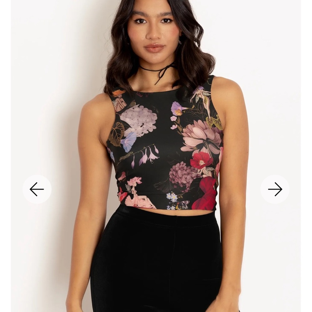 BlackMilk NYMPH GARDEN IT'S A WRAP TOP - LIMITED